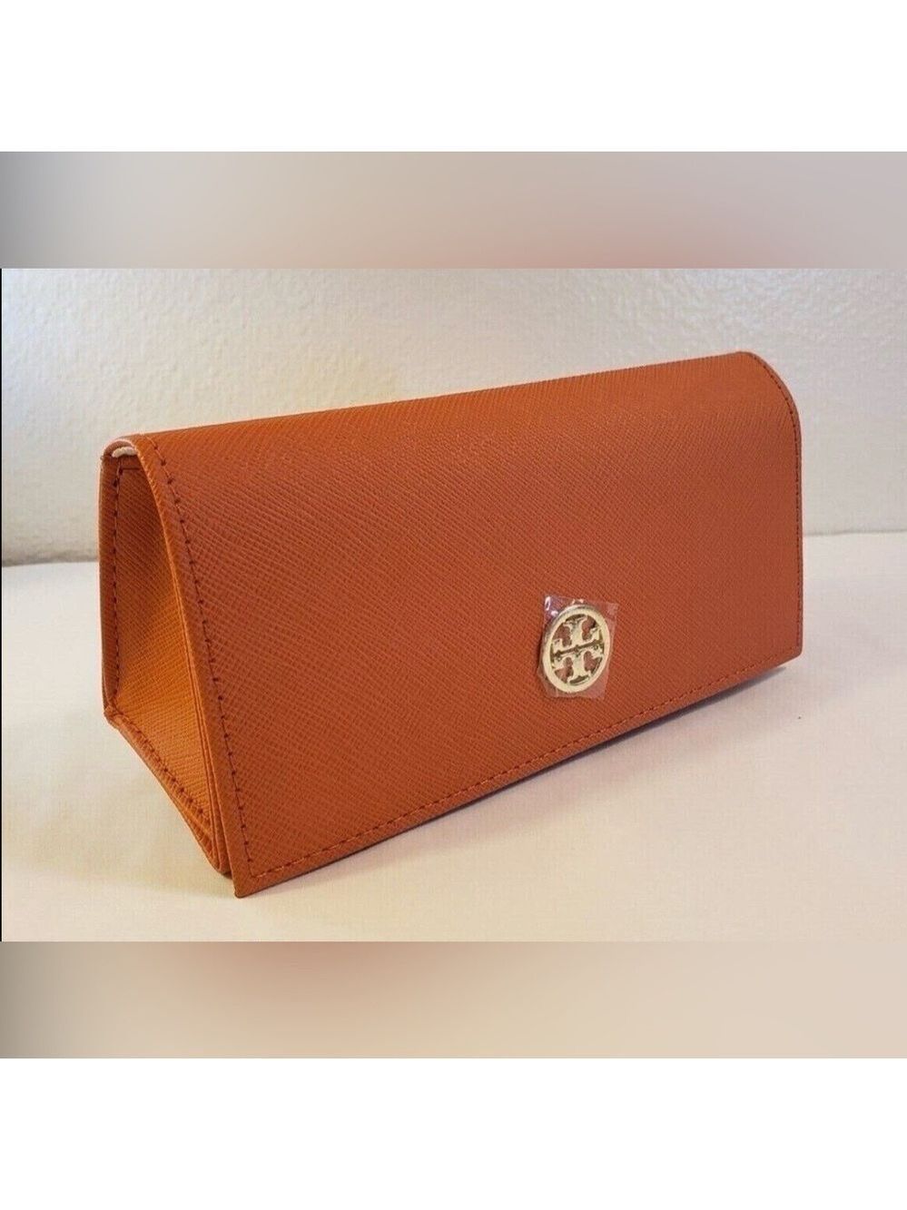 Tory Burch Vibrant Orange eyeglass case